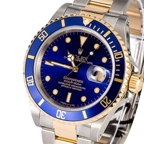 rolex submariner two tone blue face price|rolex submariner two tone 41mm.